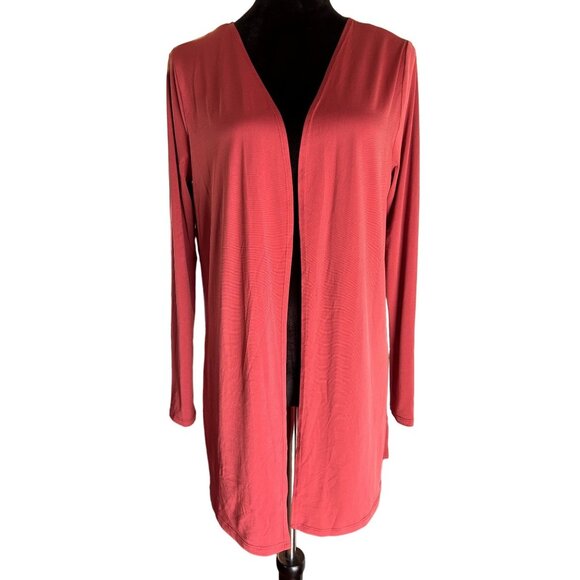 Shiela Rose Rust Red Open Front Cardigan S, NWOT - Picture 1 of 4
